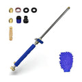 AgiiMan 18 Inch High Pressure Jet Nozzle for Garden Hose | Copper Connectors, Metal Wand, Linear and Fan Nozzles, 1/2