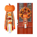 Riceshoot Fall Wreath Sash with Bow Blue White Floral Ribbon Clip Decor