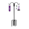 Shepherds Hooks for Outdoor,110in Bird Feder Pole with 7-Prong Base