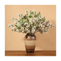 4 Pcs 31" Artificial Berry Stems, Faux Nandina Berries, Cream