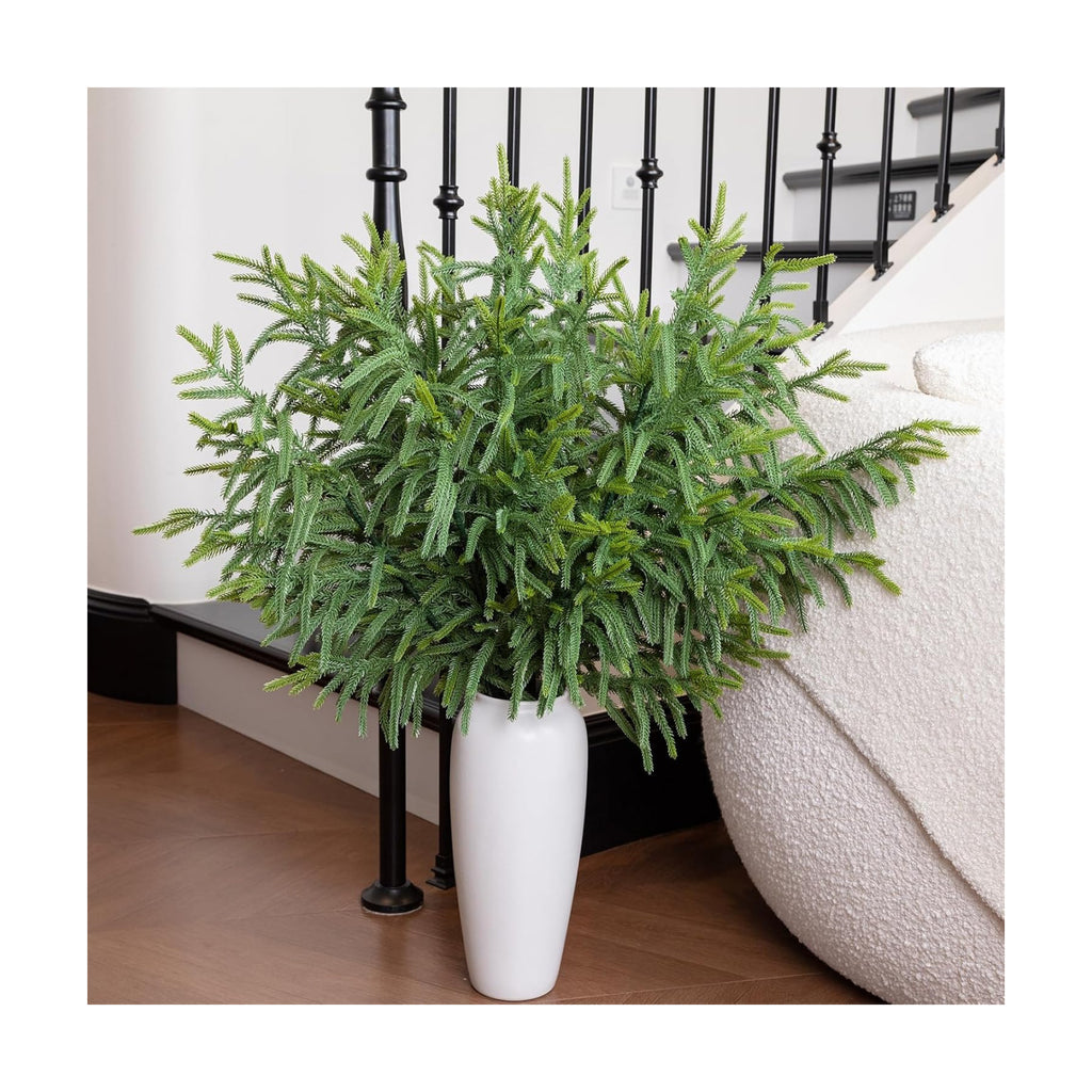 GIAUMA 16 Pcs 36'' Long Artificial Norfolk Pine Stems Realistic Branches
