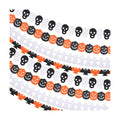 8 Pack Halloween Paper Garland Decoration Set, Pumpkin Ghost Paper Chain