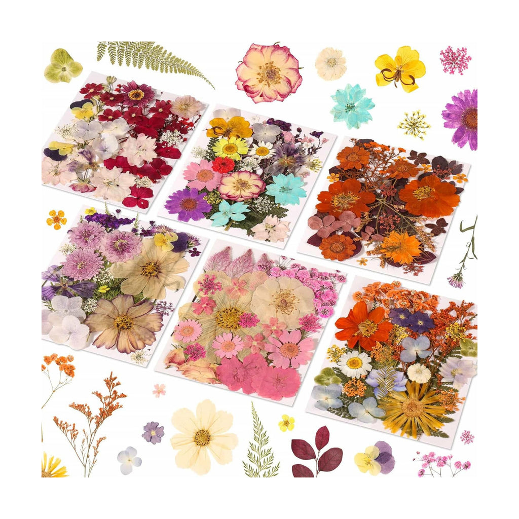 Evatage 180 Pcs Real Dried Pressed Flowers for Resin Crafts