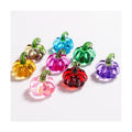 8 Pcs Blown Glass Pumpkin Figurines Fall Thanksgiving Centerpiece Decor