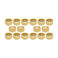 Uenede 8PCS Brass 3/4" GHT Female Garden Hose End Cap Hex Plug with Gaskets Spigot Plugs Caps Fittings (Pack of 2)