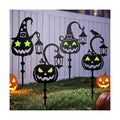 KODIBO Halloween Docorations Outdoor 4-Pack Metal Pumpkin Yard Stakes