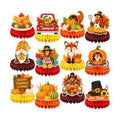 12Pcs Thanksgiving Decorations Thanksgiving Honeycomb Centerpieces