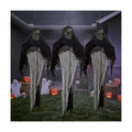 Yalikop 3 Pack Hanging Halloween Decorations Outdoor Grim Ghosts Skeleton