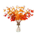 Laelfe Fall Eucalyptus Stems Leaves Branches Fake Flower Arrangement Farmhouse Decor (Fall Mixed Colors)
