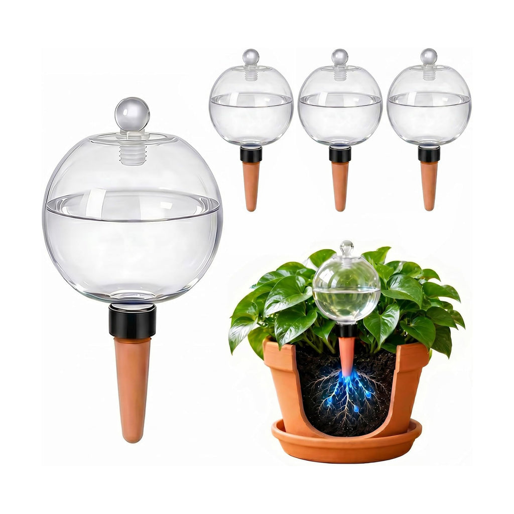 4 Pack 26 oz Extra Large Plant Self Watering Globes to 3 Weeks Watering