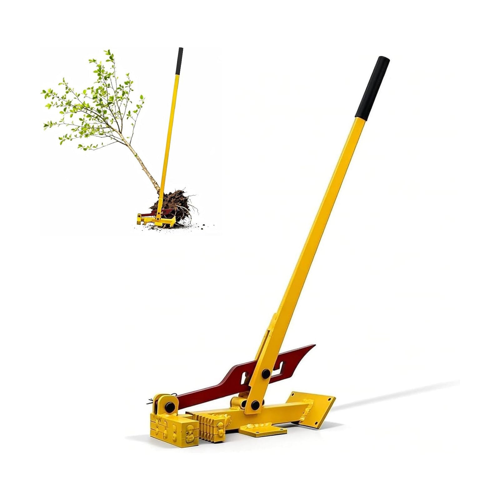 Heavy Duty Tree Puller, Large Sapling Puller, Manual Tool Uses High Leverage to Fully Uproot Stubborn Shrubs, Vines &
