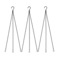 3Pack 23Inch Hanging Chain,Black Hanging Baskets Chain with 3 Clips