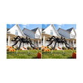Land Guard 236'' Big Spider Web Halloween Decor+70'' Huge Spider for Roof with Triangular Big Web for on House Outside and Inside (Pack of 2)