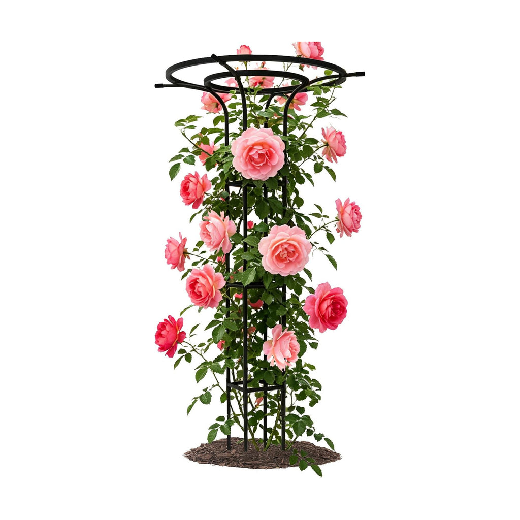 Trellis for Climbing Plants Outdoor - 69" Height-Adjustable Plant Support | Rustproof PE-Coated Steel Pipe, Sturdy