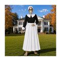 3 Pcs Pilgrim Woman Outfit for 12 Ft Skeleton Thanksgiving Accessories