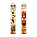 IVN Give Thanks Turkey Porch Banner Thanksgiving Decor 2 Pcs
