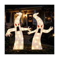 2 Pack 30Inch Halloween Decorations Outdoor Light Up White Ghost Decor