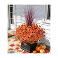 INSPRING Fall Artificial Mums for Outdoors 12 Pcs, UV Resistant Fall Flower