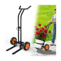 Heavy Duty Plant Dolly with Wheels, Adjustable Pot Mover Plant Caddy, No-Bend Rolling Garden Trolley with Suction Cups