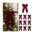 Velvet Bows for Christmas Tree, Christmas Bows for Garland Wreath Decor