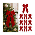 Velvet Bows for Christmas Tree, Christmas Bows for Garland Wreath Decor