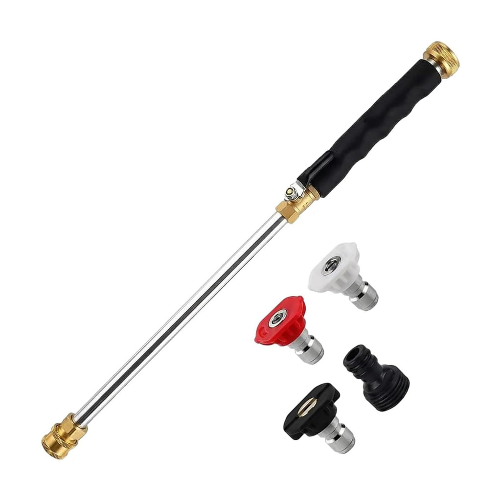 2026 Upgraded Jet Nozzle Power Washer for Garden Hose Cleaning Wand Set | with 3 Interchangeable Nozzles for Car