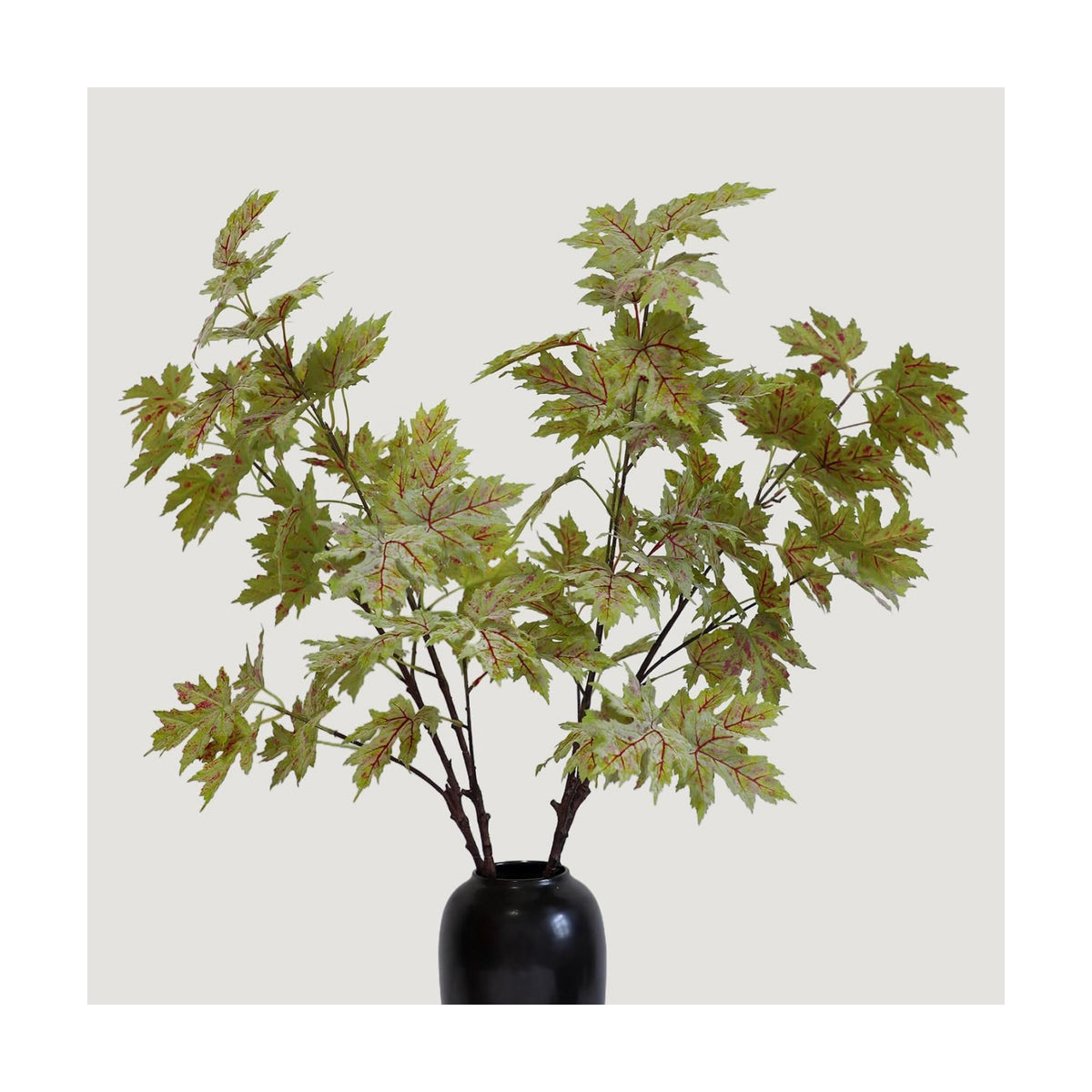 KBREE 38” Maple Branches, 4Pcs Artificial Greenery Maple Stems with Realistic Leaves, Faux Plants Indoor Branches for Fall Decor, Thanksgiving, Wedding Centerpieces