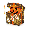 Outvita Halloween Pumpkin Lighted Gift Box, 60 LED Lights for Outdoor