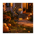 Solar Halloween Black Cat Pumpkin Moon Garden Stake Light for Outdoor Decor | Outdoor Waterproof LED Pumpkin Lights