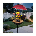 Solar Bird Feeders for Outdoors, Bee Garden Decor with Umbrella Light