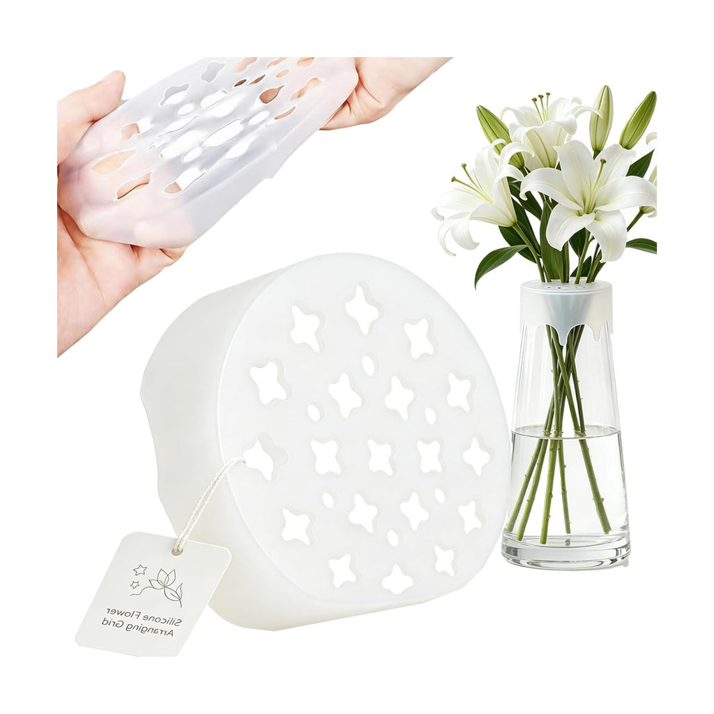Silicone Flower Arranging Grid,Flower Arrangement Holder for Vases (2)