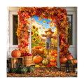 BlissYard Thanksgiving Scarecrow Door Cover 35 x 71 Inch