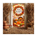 BlissYard Happy Thanksgiving Gnome Door Cover 35 x 71 Inch