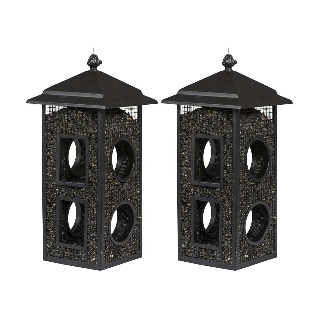Perky-Pet Fly-Thru Wild Bird Feeder, 2 lb Seed Capacity (Pack of 2)