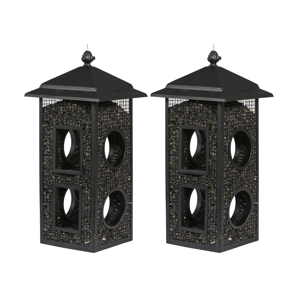 Perky-Pet Fly-Thru Wild Bird Feeder, 2 lb Seed Capacity (Pack of 2)