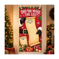 Christmas Gift List Door Cover 71x35 Inch Decorations