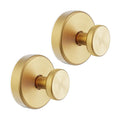 Bntuk Suction Cup Hooks for Door Wreaths, Vacuum Suction Wreath Hanger for Front Door Window Glass, Bath Robe Looafh Shower Hooks for Inside Shower - 2 Pack, Gold1