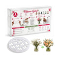 Flower Grid Silicone Vase Stem Organizer, 1 Pack, 3.2 Inch for Medium Vase