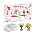 Flower Grid Silicone Vase Stem Organizer, 2 Pack, 3.2 Inch, for Medium Vase