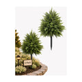 2-Pack Artificial Cedar Trees, 22.83'' Tall with Ground Stakes