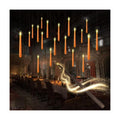 kakoya Flameless Floating Candles with Wand，20 Pcs Magic LED Hanging Taper Candles，Flickering Battery Operated Taper Candle with Wand Remote for Halloween Decorations Best Gift(Orange)