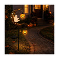 CRILEAL Solar Halloween Ghost & Pumpkin Moon Garden Stake Light