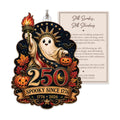 Ghost Ornament, Halloween Ornament, Gothic Bat, Plant Ornaments (250HLW)