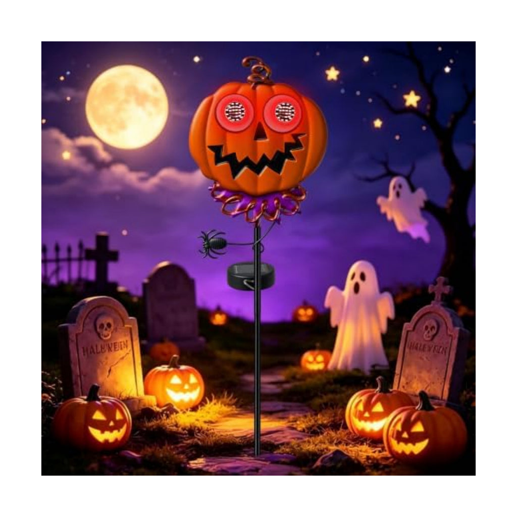 Solar Halloween Pumpkin Garden Stake Light,Halloween Garden Decorations