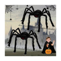 Giant Spider 2.95 Ft, 2 Packs Halloween Decorations Fake Halloween Decor Spiders Large, Furry Spiders for Outdoor Indoor Yard Home Costumes Party Home Décor
